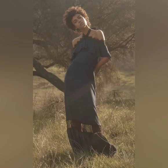 Alice + Olivia Misty Halter Maxi Dress NWT - Picture 2 of 13